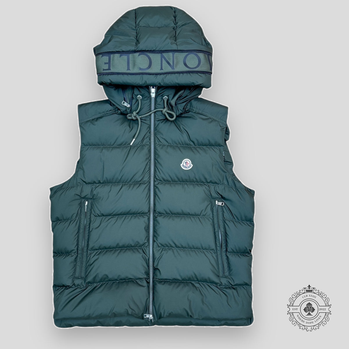 Moncler Cardamine Down Vest in Green