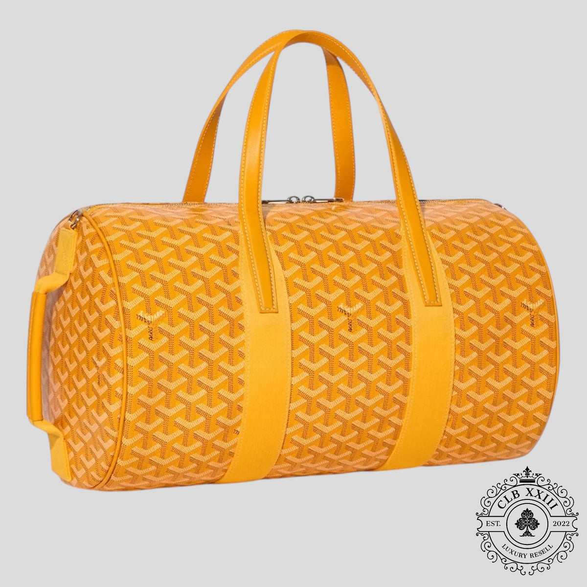 Goyard Barrel 40 Sports Bag in Yellow
