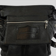 Chrome Hearts Fleur Patch Leather Gunslinger Backpack