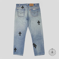 Chrome Hearts Cross Patch Jeans