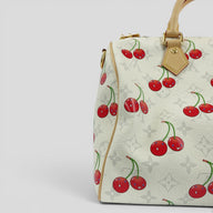 Louis Vuitton X Takashi Murakami Cherry Speedy Bandouliere 30 in White