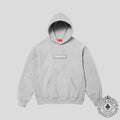 Supreme Box Logo Hooded Sweatshirt in Grey