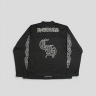 Chrome Hearts Mesh Warm Up Long Sleeve Jersey in Black