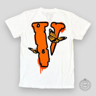 VLONE X JUICE WRLD BUTTERFLY T-SHIRT - WHITE