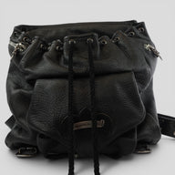 Chrome Hearts Fleur Patch Leather Gunslinger Backpack