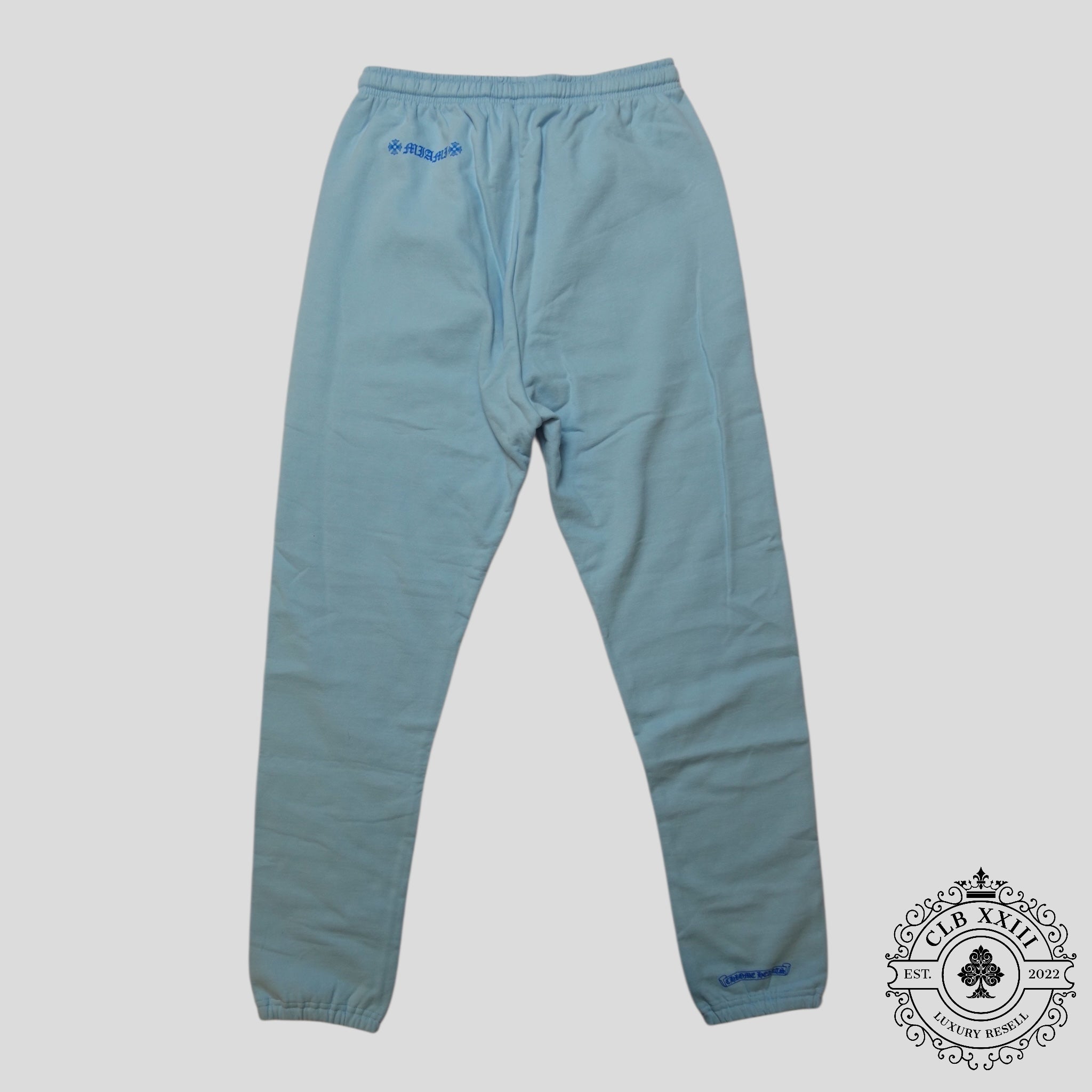 Chrome Hearts Art Basel Vine Dagger Sweatpants in Baby Blue
