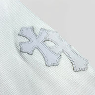 Chrome Hearts Leather Cross Patch Thermal Shirt in White