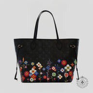 Louis Vuitton x Takashi Murakami Neverfull MM in Black
