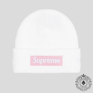 Supreme New Era Box Logo Beanie (FW25) in White
