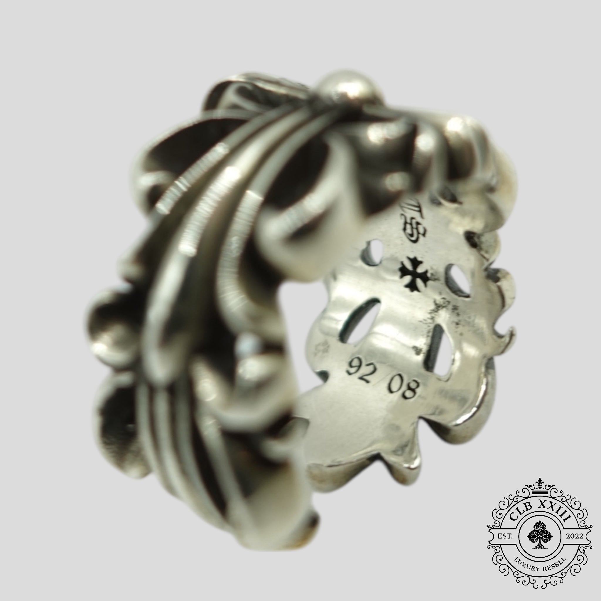 Chrome Hearts Double Floral Ring