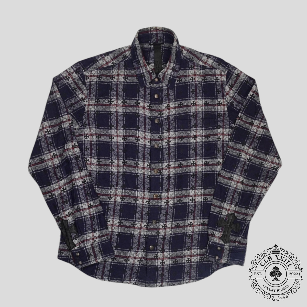 Chrome Hearts Loose Ends Flannel in Blue