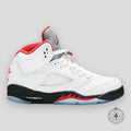 Air Jordan 5 Retro GS Fire Red Silver Tongue