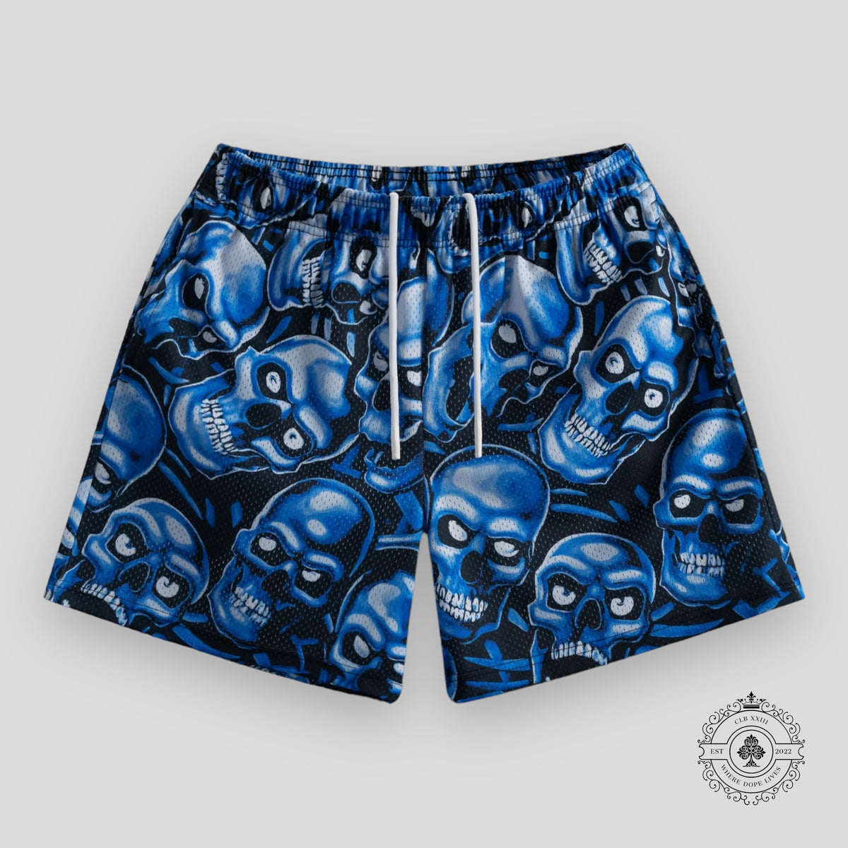 Bravest Studios Skully Shorts in Blue