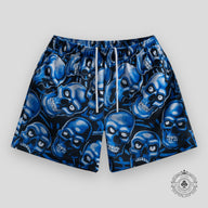Bravest Studios Skully Shorts in Blue