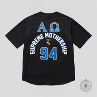 Supreme Alpha Omega Baseball Jersey in Black
