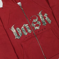 Basketcase Industries Zip Up Hoodie in Red