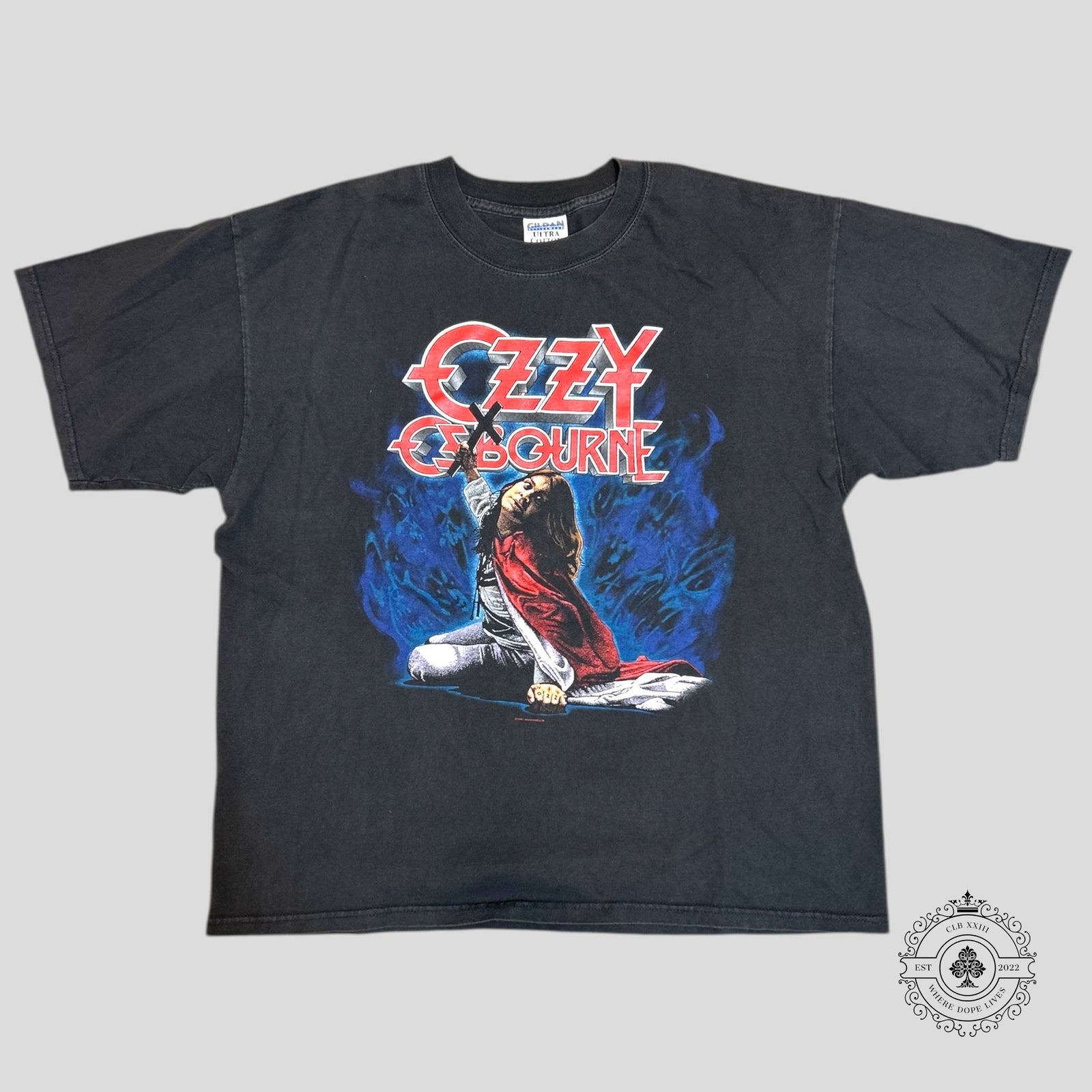 Ozzy Ozbourne Blizzard Of Ozz Vintage Tee in Black