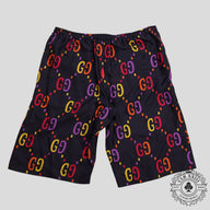Gucci Jumbo GG Silk Shorts in Blue