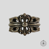 Chrome Hearts Double Floral Ring in Silver