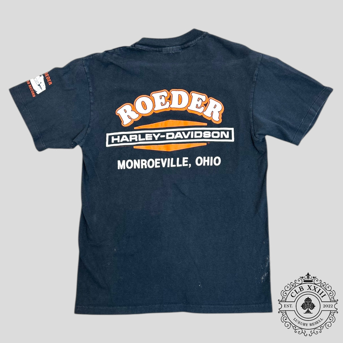 Harley Davidson Monroeville Ohio 1989 Vintage Tee in Black