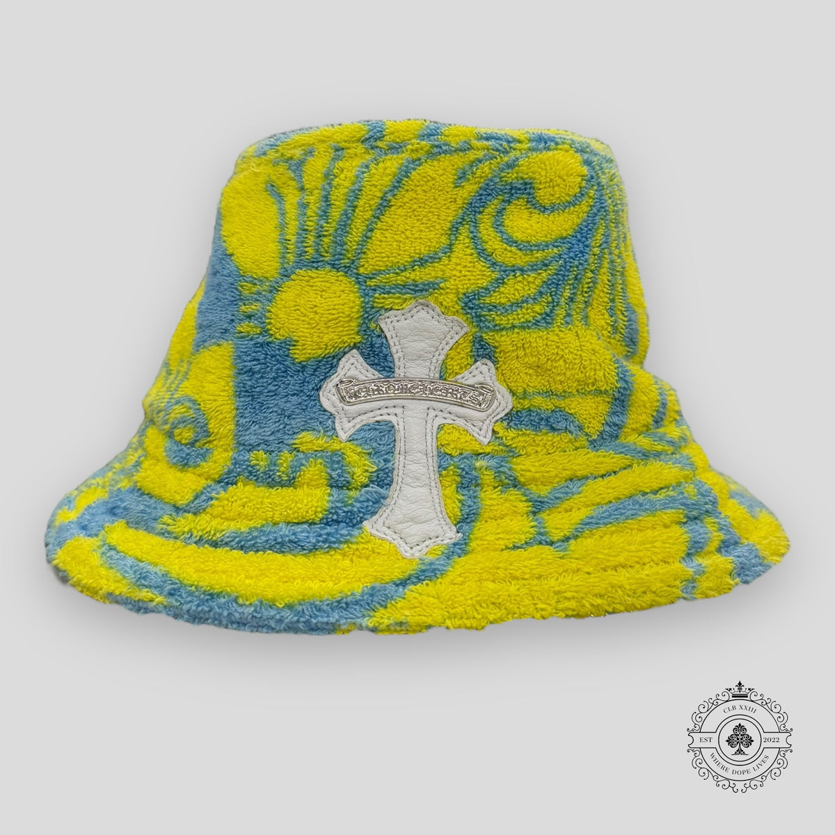 Chrome Hearts Bucket Hat in Yellow / Blue