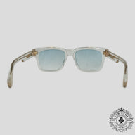 Chrome Hearts Box Officer Diamond Embellished Glasses in Clear/Gold