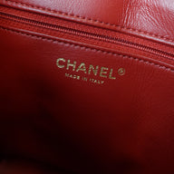 Chanel Caviar Leather Filigree Backpack in Red