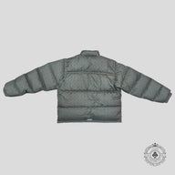 Chrome Heart Plus Pattern Puffer Jacket in Olive Green