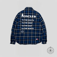 Moncler X Fragment Moron Flannel Jacked in Blue