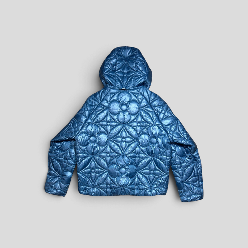 Louis Vuitton LVSE Flower Quilted Hoodie Jacket in Blue