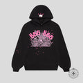 Sp5der Angel Number Hoodie in Black