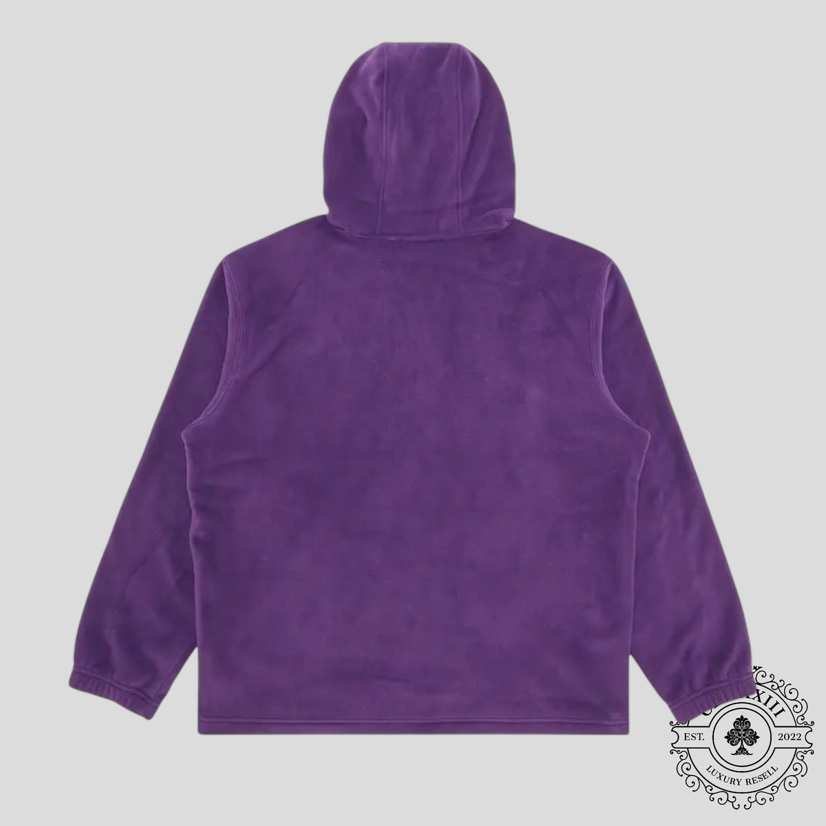 Supreme Polartec Facemask Half Zip Up Hooded Sweatshirt in Purple