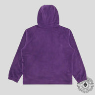 Supreme Polartec Facemask Half Zip Up Hooded Sweatshirt in Purple