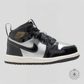 Air Jordan 1 Mid SE Black Metallic Silver Sail Metallic Gold (TD)