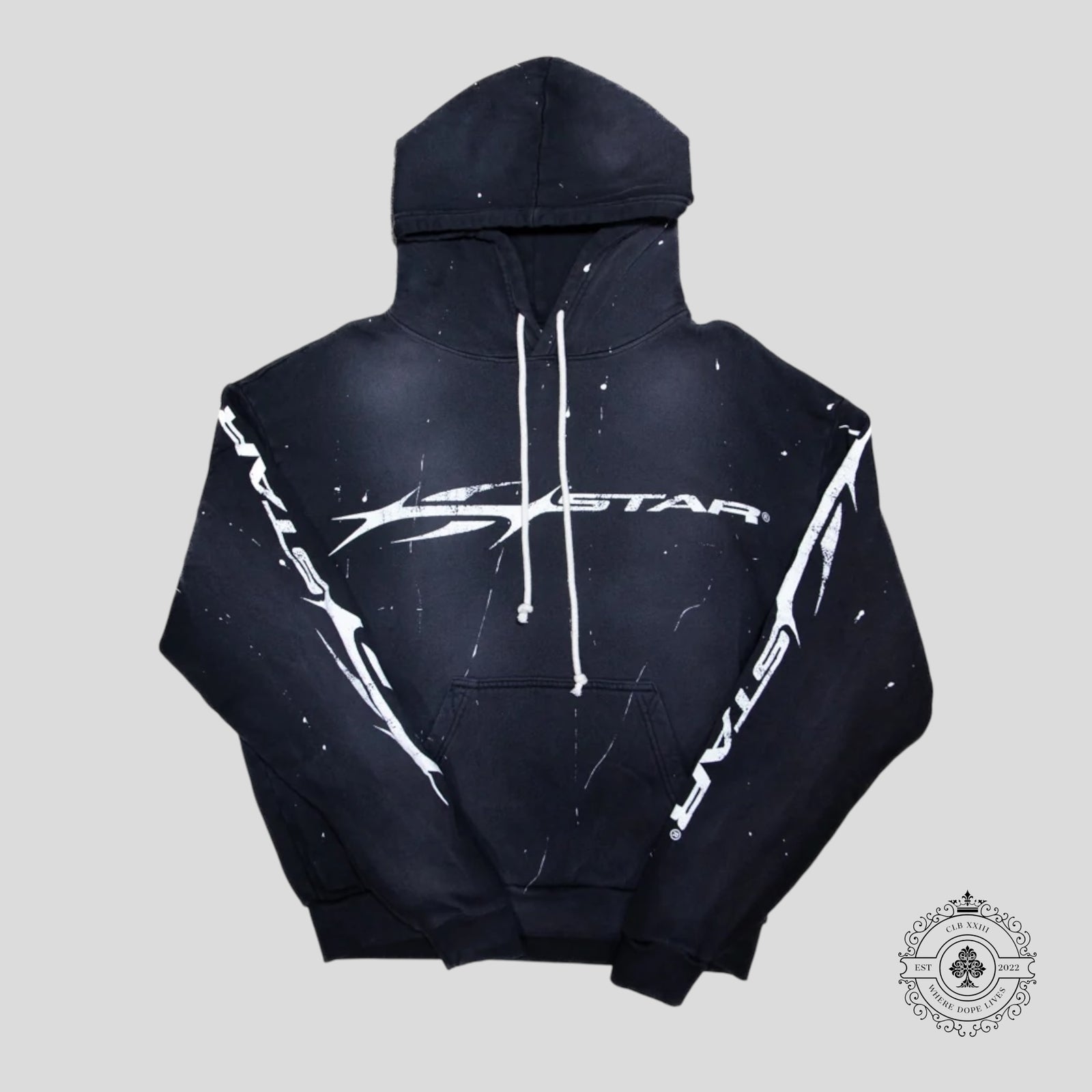 Hellstar Flame Hoodie in Black