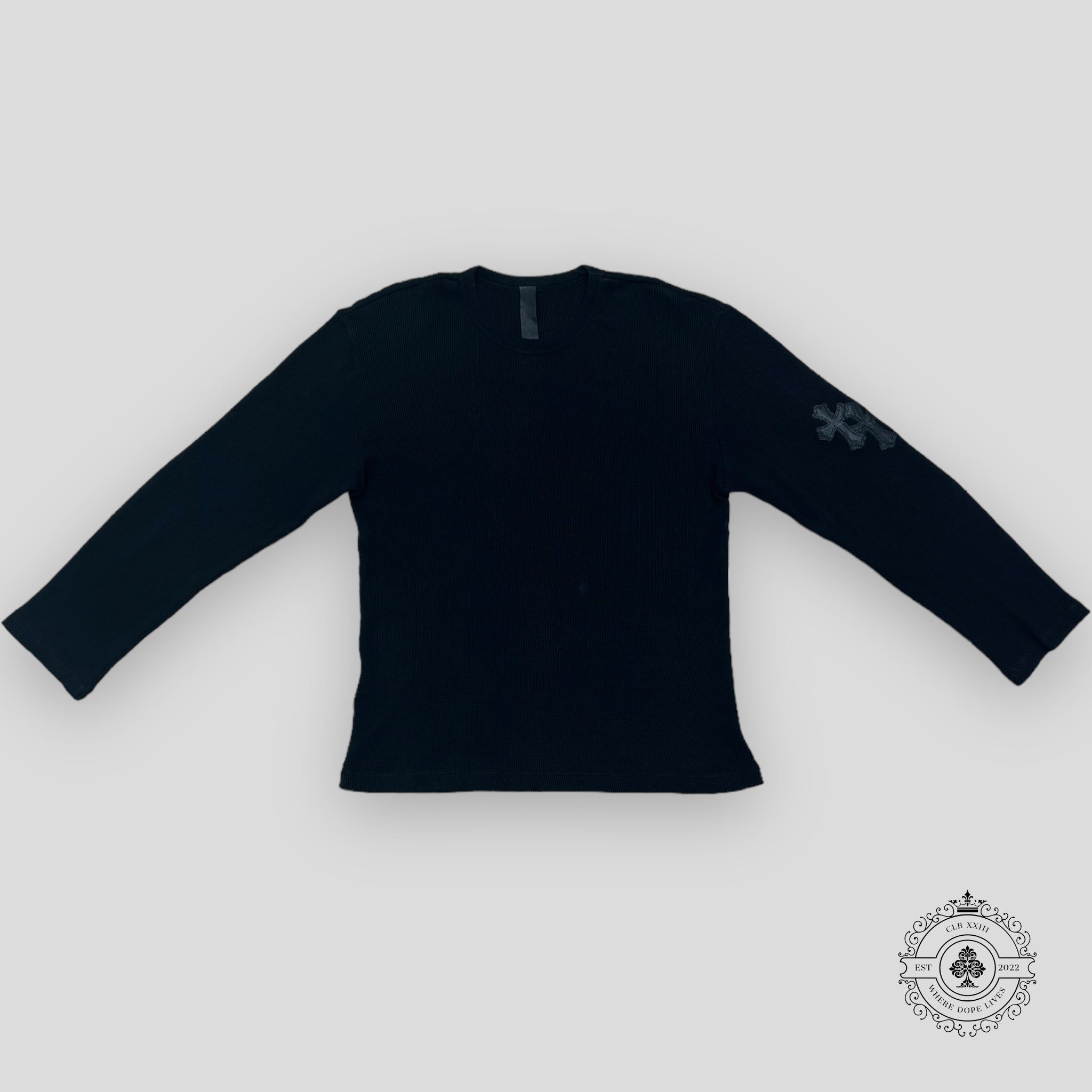 Chrome Hearts Thermal Long Sleeve Shirt in Black
