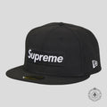 Supreme Championship Box Logo New Era Hat in Black