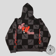 Anti Promo Matty Boy 99 Eyes Flame Hoodie in Black