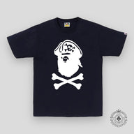 Bape Crossbone Captain Ape Tee in Black