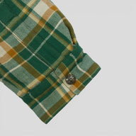 Chrome Hearts Padded Flannel Shirt in Green / Pink