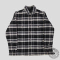 Chrome Hearts Padded Flannel Shirt in Black/White