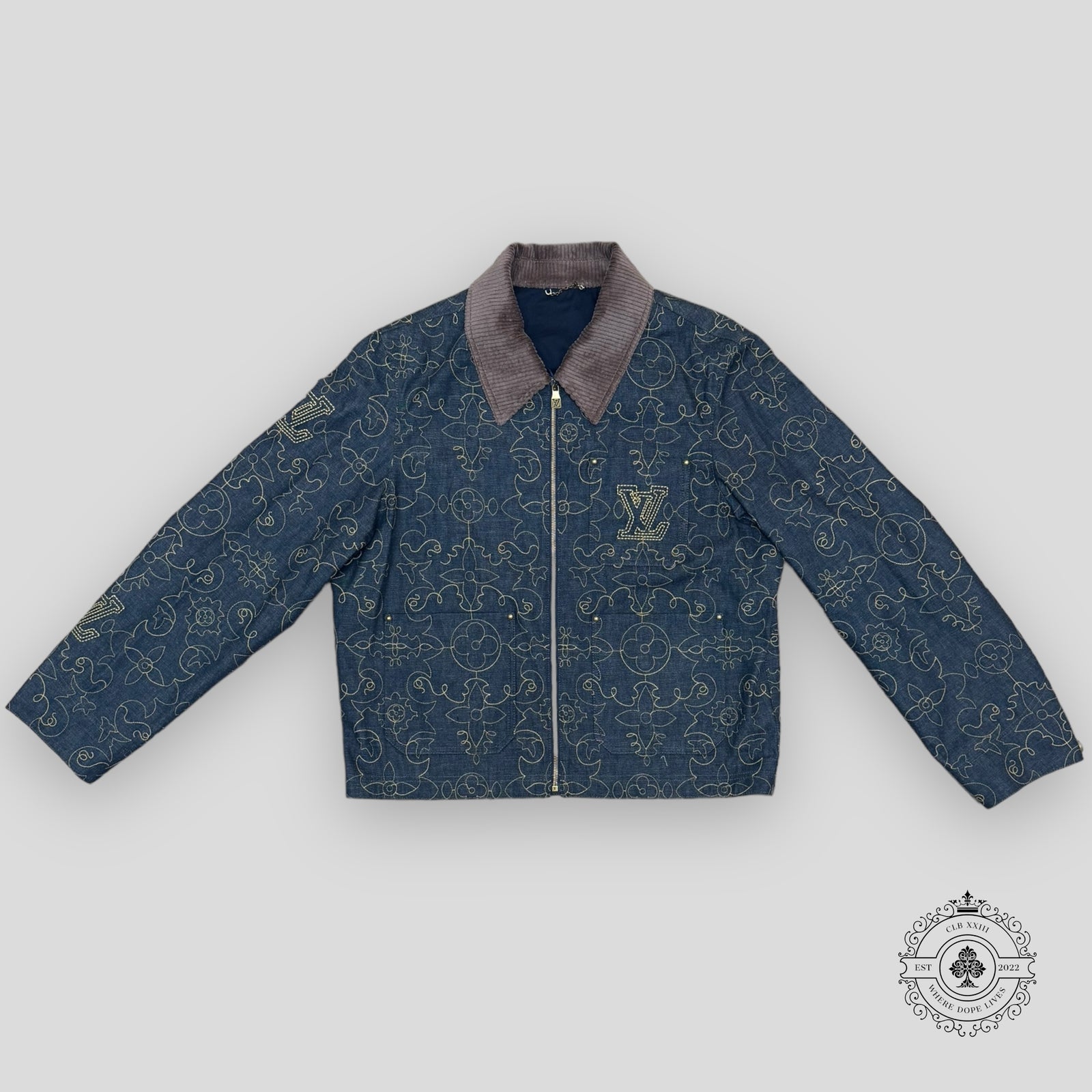 Louis Vuitton Arabesque Embroidered Denim Jacket