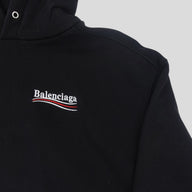 Balenciaga Political Campaign Hoodie in Black