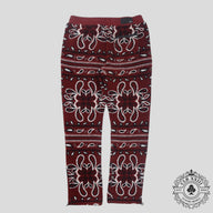 Amiri Bandana Fleece Pants in Red