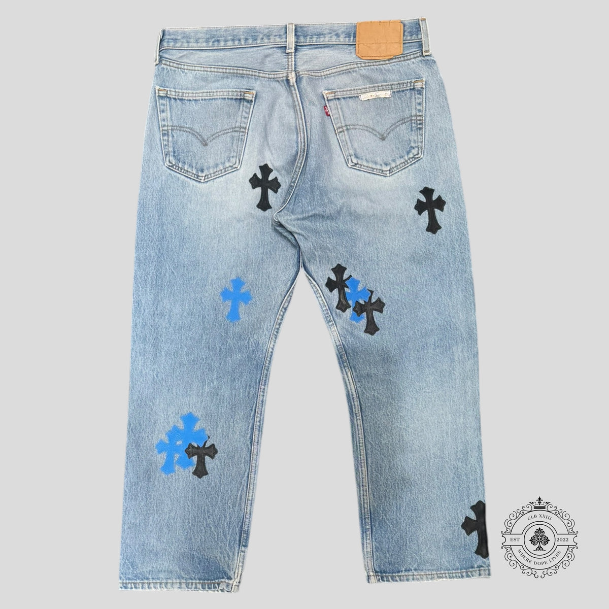 Chrome Hearts Cross Patch Jeans