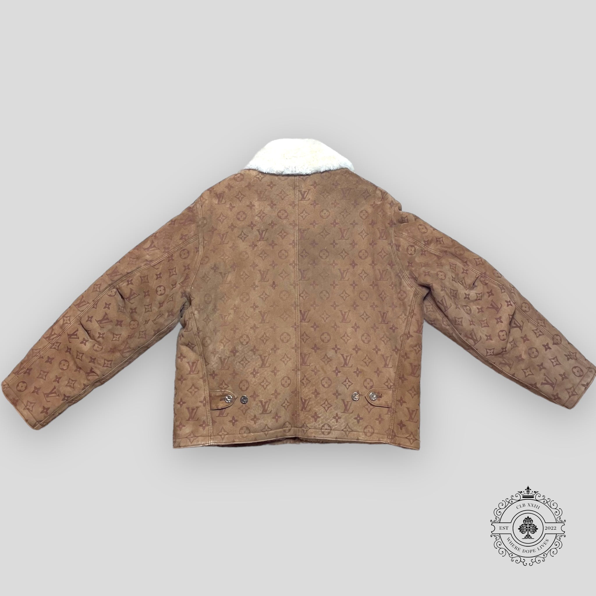 Louis Vuitton Monogram Shearling Jacket