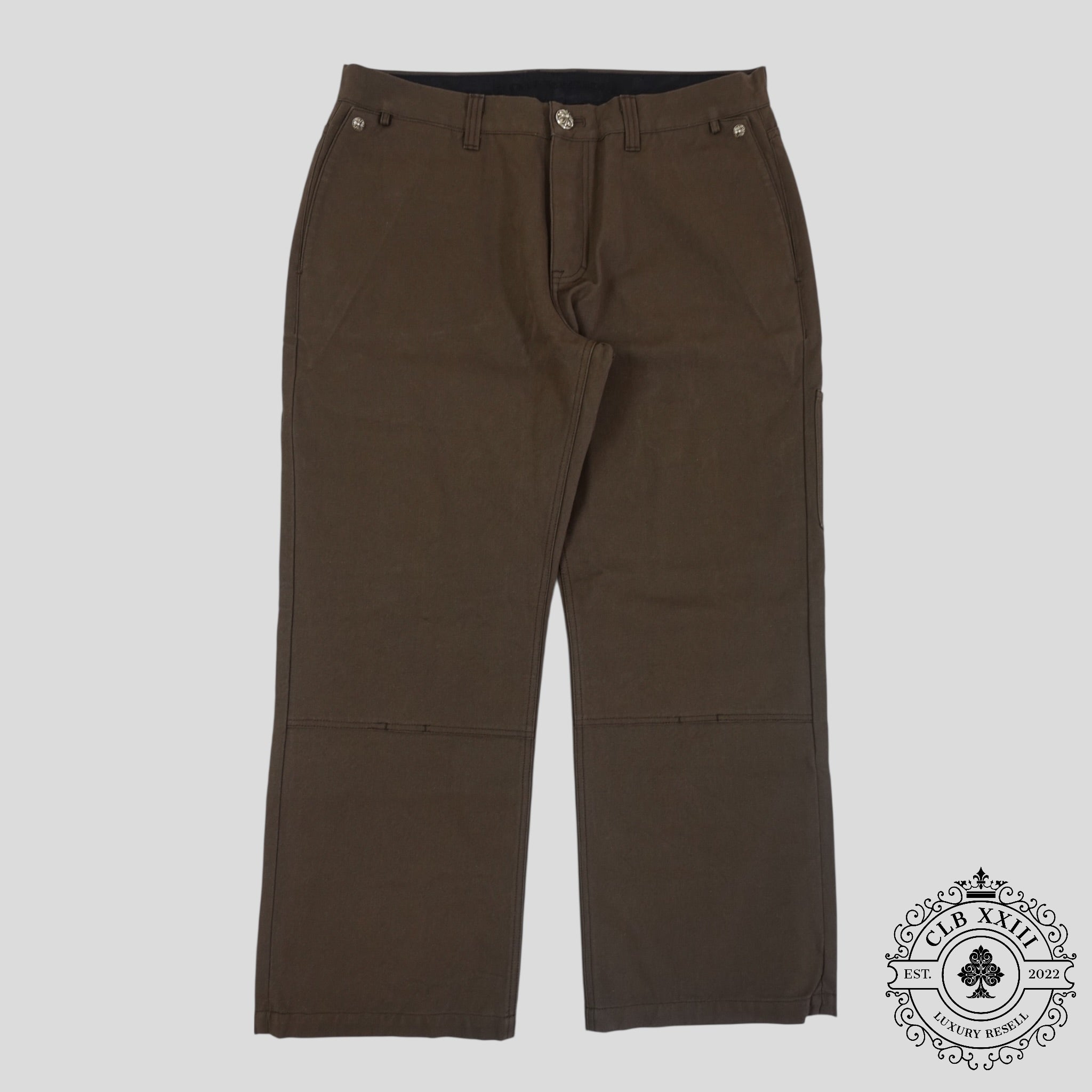 Chrome Hearts Double Knee Carpenter Pants in Brown