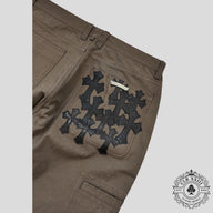 Chrome Hearts Double Knee Carpenter Pants in Brown