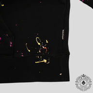 Palm Angels Paint Splatter Hoodie in Black