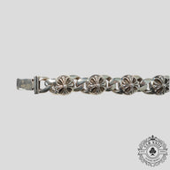 Chrome Hearts Cross 6 Link Cuban Bracelet in Silver